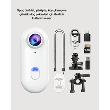 Stylmenplus Şarj Edilebilir Uzun Ömürlü Mini Spor Kamera Full Hd Yeni Nesil