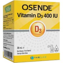 Osende Vitamin D3 400 Iu Sprey 20 ml