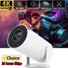AyrStore Buğz Projektör 4K Android 11 Dual Wifi6 260ANSI Bt5.0 1080P 1280X720 Çözünürlük Destekli