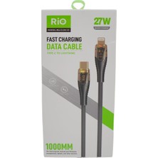 Rio Lüks Görüntüsü Ile 27W Type-C Den Lıghtnıng Kablo Tüm IPHONE Lara Uyumlu