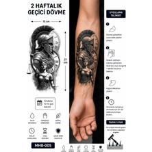 Tattoo Gerçekci Yarım Kol Kaplama Geçici Dövme Sticker Tattoo