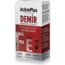 Activebee Supplements Active Plus Demir Bisglisinat & Vitamin C Multifer 30 Kapsül