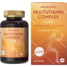 Apb Balance Multivitamin Complex 60 Kapsül