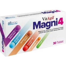 Allergo Vitagil Magni4 Magnezyum Vitamin D3 P5P 30 Tablet