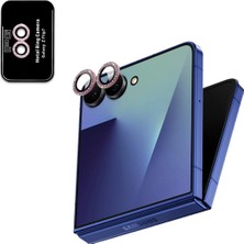 Samsung Galaxy Z Flip 7 Için Ipg Prolens Kamera Lens Koruyucu Elmas Taş Çerçeveli, Kırılmaz Cam