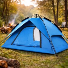 4 Kişilik Otomatik Kamp Çadırı – Çift Katmanlı, Suya Dayanıklı, Hızlı Kurulum Outdoor Ai
