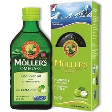 Möllers Omega 3 Doğal Elma Aromalı Balık Yağı Şurubu 250 ml