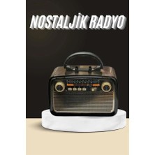Astraltech Nostaljik Radyo Bluetooth Bağlantılı Müzik Kutusu Ahşap