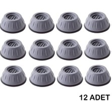 Empressco 3 Set (12 Adet) Gürültü Engelleyici Kaymaz Titreşim Önleyici Kauçuk Ayak Çamaşır Makinesi Stoper