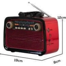 GRAYLINE Müzik Kutusu Bluetooth Bağlantılı El Fenerli Nostaljik Tasarım Radyo