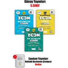 Günay Yayınları 2026 Yeni 5 Sınıf Zoom Türkçe-Matematik-Fen - Zoom Soru Bankası 3 Lü Set Maarif Modele Uygun