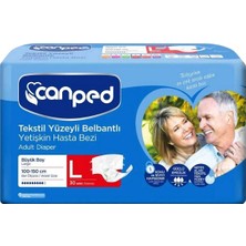 Canped Tekstil Yüzeyli Belbantlı Large 30 Adet