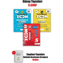 Günay Yayınları 2026 Yeni 5 Sınıf Zoom Türkçe-Matematik-Paragraf - Zoom Soru Bankası 3 Lü Set Maarif Modele Uygun