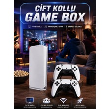 Decostyle 3D Çift Oyun Kollu 4K Hd Ekran Nostaljik 20.000 Oyunlu Beyaz Game Box