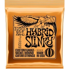Esranın Dünyası Ernie Ball Hybrid Slinky Nickel Wound Electric Guitar Strings - 9-46 Gauge