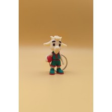Rodopiva Hareketli Sevimli Basketbolcu Keçi Figürlü Anahtarlık Çanta Süsü Charm