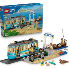 Esranın Dünyası LEGO City Klasik Plaj Tramvayı 60506 | 7 Yaş ve Üzeri Çocuklar Için 5 Minifigür ve 5 Oyuncak Hayvan Figürü Içeren Oyuncak Yapım Seti, Hediye Fikri (693 Parça)