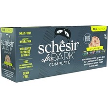 Esranın Dünyası After Dark Tavuk&bıldırcın Yumurtası&sığır&ördek Et Suyunda Pate Yetişkin Kedi Konservesi Çeşit Paketi 12X80G