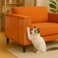 Esranın Dünyası Çizilmeye Karşı Koruma, Kedi Bandı, 40 cm x 3 M, Kendinden Yapışkanlı, Kediler, Şeffaf, Çizilmeye Karşı Dayanıklı, Kanepe, Duvar, Kapı ve Mobilya Için