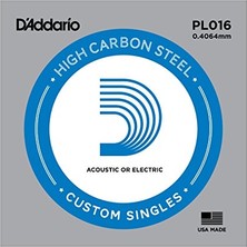 Esranın Dünyası Daddarıo PL016 Elektro ve Akustik Tek Tel, G-(Sol), Hıgh Carbon S
