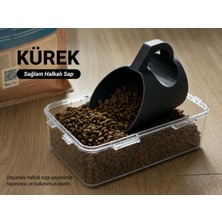 Evcil Hayvan Mama Küreği – Ergonomik Halkalı Sap ⭐