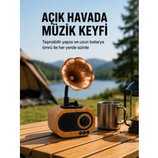 Decostyle Taşınabilir Mini Retro Radyo Bluetooth Hoparlör USB Sd Aux Destekli Yeni Nesil