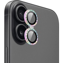 iPhone 17 Için Ipg Prolens Kamera Lens Koruyucu Elmas Kesim Çerçeveli, Kırılmaz Cam