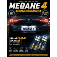Duolight Megane 4 Uyumlu LED Plaka Lambası T10 Canbus Hatasız Güçlü Xenon Beyaz 2'li Set