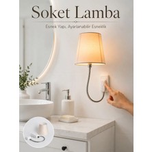 Decostyle Soket Tipi Ayarlanabilir Başlıklı Dekoratif Gece Lambası