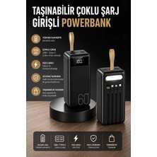 Decostyle Powerbank 60.000 Mah 4 Portlu Uzun Şarj Süreli Dijital Göstergeli