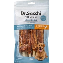 Esranın Dünyası Dr. Premium Tavuklu Beyaz Sığır Derisi Burgu Çubuk Tahılsız Köpek Ödülü 5" 20 gr 5'li