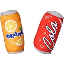 Esranın Dünyası Teneke Kola Tarzında Dayanıklı Sesli Köpek Oyuncağı 1 Adet (Orange)