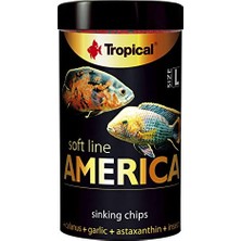 Esranın Dünyası Softline America L Kuzey ve Güney Amerika Balıkları Için Yumuşak Taneli Cips Balık Yemi 100 ml 52GR