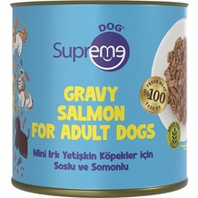 Esranın Dünyası Mini Irk Yetişkin Köpekler Için Soslu ve Somonlu Konserve Yaş  Yüksek Proteinli 200 gr