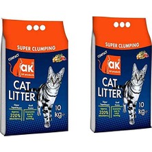 Esranın Dünyası Akkum Doğal Ince Taneli Marsilya Kedi Kumu 10 kg * 2 Adet
