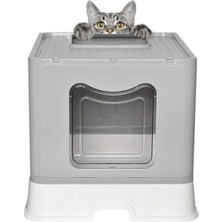 Esranın Dünyası Jumbo Xl Çekmeceli Katlanabilir Kedi Tuvaleti Koku Filtreli