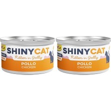 Esranın Dünyası Shinycat Konserve Yaş Kedi Sı, Yavru Tavuklu, 70 G (2 Paketi)