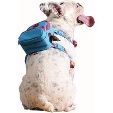 Esranın Dünyası Gimme Five Mavi Çantalı Göğüs Tasması, Köpek Sırt Çantası – Göğüs Tasması Işlevli, Geri Dönüştürülmüş Malzeme, Ayarlanabilir, Çok Cepli, 5 Renk Seçenekli, Small Recycled