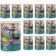 Esranın Dünyası Mystic Yavru Köpek Biftekli Pate 400 gr x 12 Adet