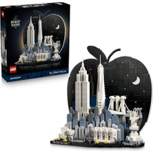 Esranın Dünyası LEGO Architecture New York City – Büyük Elma 21066 | Yetişkinler Için Central Park ve Gizli Sürpriz Içeren Dekoratif Model Yapım Seti, Hediye Fikri (1465 Parça)