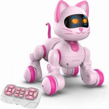 Esranın Dünyası Oyuncak Uzaktan Kumandalı Şarjlı Sesli ve Işıklı Dokunma Algılama & Programlama Özellikli Sevimli Robot Kedi - Hareketli Oyuncak Kumandalı Kedi