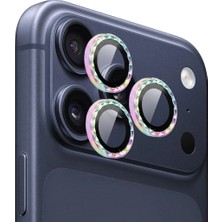 iPhone 17 Pro / 17 Pro Max Için Ipg Prolens Kamera Lens Koruyucu Elmas Kesim Çerçeveli, Kırılmaz Cam