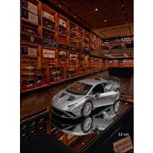Oyuncak Sahili Lamborghini Aventador SVJ Roadster Diecast Metal 12x5cm Çekbırak Koleksiyon 1:36 Model Demir Lamborghını Araba