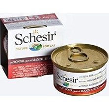 Esranın Dünyası Ton Balıklı Sığır Filetolu ve Pirinçli Pişirme Suyunda Yetişkin Kedi Konservesi 85G