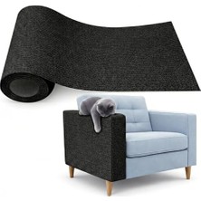 Esranın Dünyası Kedi Tırmalama Matı Yapışkanlı - Keçe Tırmalama Pedi 100X30 cm - Duvar Koltuk Zemin Koruyucu - Tırnak Bakım Ürünü - Kaymaz Dayanıklı Uzun Ömürlü Evcil Hayvan Aksesuarı (Siyah)