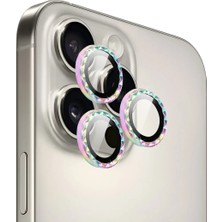 iPhone 14 Pro / 14 Pro Max Için Ipg Prolens Kamera Lens Koruyucu Elmas Kesim Çerçeveli, Kırılmaz Cam