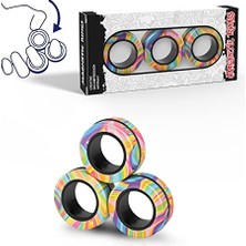 Esranın Dünyası Manyetik Yüzükler Fidget Oyuncak Seti, Fikir Adhd Fidget Oyuncakları, Yetişkin Fidget Mıknatısları, Anksiyete Giderici Terapi Için Dönen Halkalar, Fidget Paketi Yetişkinler, Gençler Çocuklar Için