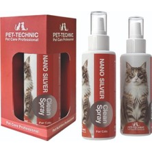 Esranın Dünyası Nano Silver Clean Spray Kedi, Tüy ve Deri Bakımı, Kolloidal Nano Gümüş, 100 Ml, Sprey