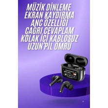 Feedback Yeni Nesil Anc Özellikli Çağrı Cevaplayan Dokunmatik Ekranlı Bluetooth Kulaklık Siyah