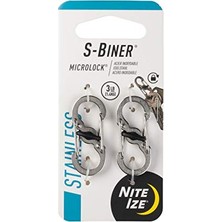 Esranın Dünyası Niteıze? Edelstahl-Doppelkarabiner S-Biner Crolock (2er Pack)